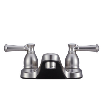 Dura Faucet DF-PL700L-SN RV Bathroom Faucet with Classical Hot and Cold Handles (Brushed Satin Nickel)