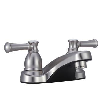 Dura Faucet DF-PL700L-SN RV Bathroom Faucet with Classical Hot and Cold Handles (Brushed Satin Nickel)