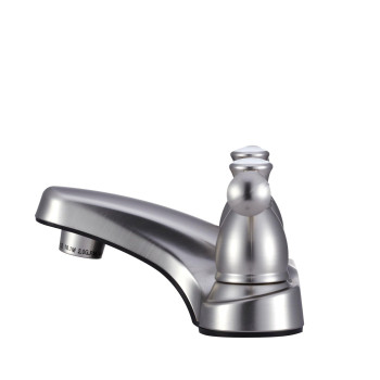 Dura Faucet DF-PL700L-SN RV Bathroom Faucet with Classical Hot and Cold Handles (Brushed Satin Nickel)