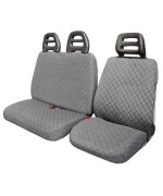 Cora 001702392 Van Seat Covers, Graffiti Grey