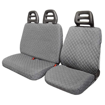 Cora 001702392 Van Seat Covers, Graffiti Grey