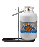 Flame King Dual Rv Propane Tank Cylinder Rack For Rvs And Trailers For 30Lb Tanks - Kt30Mnt (Tanks Not Included) , Black