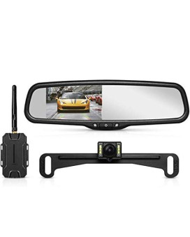 Auto-Vox T1400 Upgrade Wireless Backup Camera Kit, Easy Installation With No Wiring, No Interference, Oem Look With Ip 68 Waterproof Super Night Vision Rear View Camera