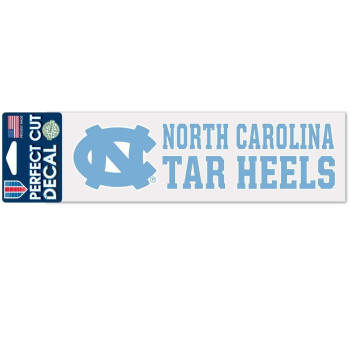 Wincraft Ncaa North Carolina Tar Heels 3X10 Perfect Cut Color Decal One Size Team Color