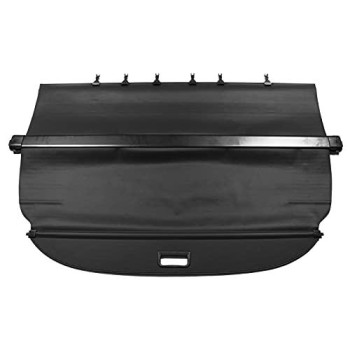 Cargo Cover Compatible With 2002-2006 Honda Crv, Factory Style Unpainted Black Luggage Cover Trunk Liner Privacy Shade By Ikon Motorsports, 2003 2004 2005