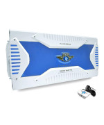 Pyle Hydra Marine Amplifier - Upgraded Elite Series 3000 Watt 8 Channel Bridgeable Amp Tri-Mode Configurable, Waterproof, MOSFET Power Supply, GAIN Level Controls and RCA Stereo Input (PLMRA820)