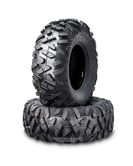 Set 2 Wanda Atv Utv Tires 26X9-12 26X9X12 Bighorn Style 6Pr Deep Sold Tread -10377