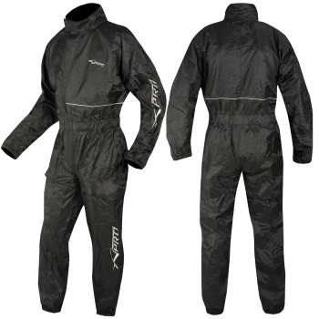 Motorcycle Apparel Waterproof Rain Suit Over One 1 Pc Trousers Jacket Xl