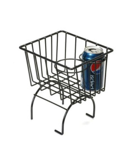 Pacific Customs Black Retro Looking Wire Storage Basket Cup Holder Fits All Vw Beetle, Thing, Karmann Ghia, Or Manx