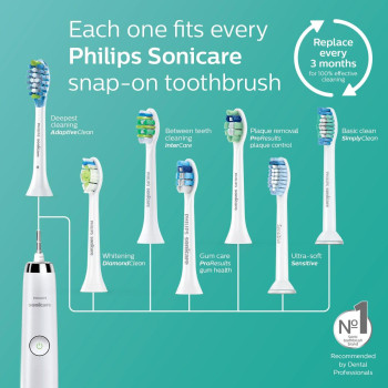 Philips Sonicare 2 Series plaque control rechargeable electric toothbrush, HX6211