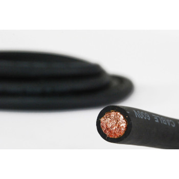 TEMCo INDUSTRIAL WC0106-100 ft 2 Gauge AWG Welding Lead & Car Battery Cable Copper Wire Black | Made in USA