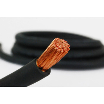 TEMCo INDUSTRIAL WC0106-100 ft 2 Gauge AWG Welding Lead & Car Battery Cable Copper Wire Black | Made in USA