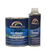 Speedokote Smr-115Q/150-8 - Low Gloss 2.1 Voc Urethane Clear Coat, Quart Kit Clearcoat With Medium Speed Activator