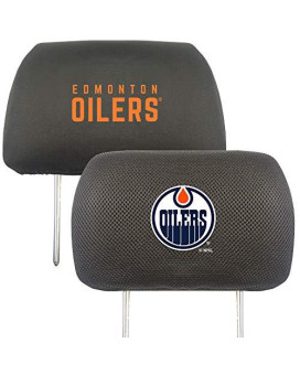 Nhl Edmonton Oilers Auto Headrest Covers, Team Colors, One Size