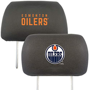 Nhl Edmonton Oilers Auto Headrest Covers, Team Colors, One Size