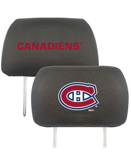 Nhl Montreal Canadiens Auto Headrest Covers, Team Colors, One Size