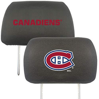 Nhl Montreal Canadiens Auto Headrest Covers, Team Colors, One Size