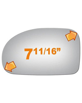 Flat Driver Side Mirror Replacement Glass for 1991-1999 MITSUBISHI 3000GT