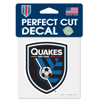 Soccer San Jose Earthquakes Perfect Cut Color Decal 4 X 4