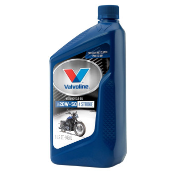 Valvoline 4-Stroke Motorcycle 20W-50 Motor Oil 1 Qt