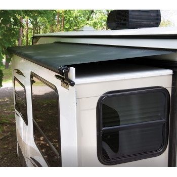 Solera 5000 Series Slide Topper Awning - Black - 12' (11' 7 Fabric) - Heavy-Duty Protection For Rv Slide-Outs - Full Coverage - Clean And Seamless Look - Cold-Crack-Tested Vinyl - V000168328