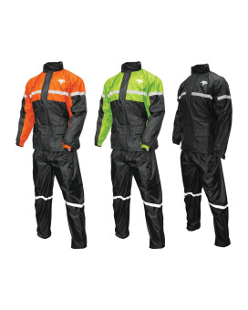 Nelson-Rigg Unisex Adult Motorcross-Motorcycles Nelson Rigg Sr 6000 Org 02 Md Stormrider Motorcycle Rain Suit 2 Piece Orange Black Md , Orangeblack, Medium Us