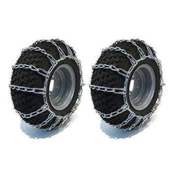 The Rop Shop 2 Link Tire Chains 24X12X12 / 24X12.00X12 / 24X12.00-12 Tractor Rider Snowblower