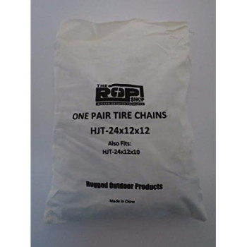 The Rop Shop 2 Link Tire Chains 24X12X12 / 24X12.00X12 / 24X12.00-12 Tractor Rider Snowblower