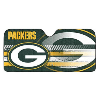 Team Pro Mark Nfl Green Bay Packers Universal Auto Shade, Large, Green, Model: 681620801125