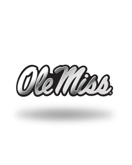 Rico Industries Ncaa Mississippi Ole Miss Rebels Chrome Finished Auto Emblem 3D Sticker