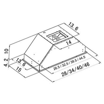 ZLINE 28" Ducted Wall Mount Range Hood Insert in Stainless Steel (695-28)