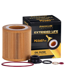 Premium Guard Oil Filter, Extended Life Premium Guard5607Ex Fits Bmw 2007-18 X5, 2007-13 328I, 2013-17 X3, 2012-16 328I, 2007-17 X3, 2007-15 335I, 2013-16 328I Xdrive, 2009-13 328I Xdrive