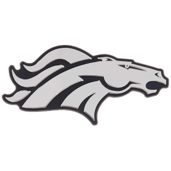 Rico Industries Nfl Denver Broncos Chrome Finished Auto Emblem 3D Sticker