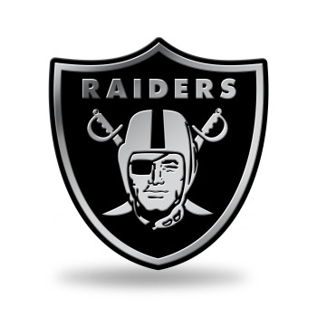 Rico Industries Nfl Oakland Raiders Chrome Finished Auto Emblem 3D Sticker