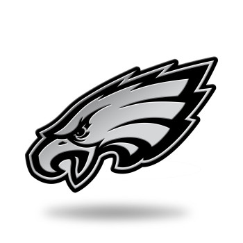 Rico Industries Nfl Chrome Finished Auto Emblem 3D Sticker, Philadelphia Eagles , 3 X 35-Inches