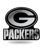 Rico Industries Nfl Green Bay Packers Chrome Finished Auto Emblem 3D Sticker