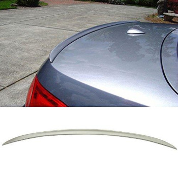 Trunk Spoiler Compatible With 2007-2013 Bmw 3-Series E93, M3 Style Unpainted Raw Material Black Abs Rear Tail Lip Deck Boot Wing By Ikon Motorsports, 2008 2009 2010 2011 2012