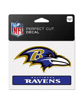 Nfl Baltimore Ravens Wcr47915014 Perfect Cut Color Decal, 4.5 X 5.75