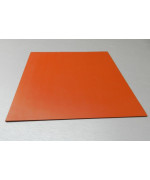 Flexible Heat Resistant Silicone Rubber Sheeting, U.S. High Temp Red 1/8" x 8" x 8" Square