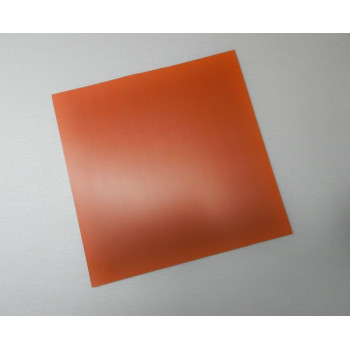 Flexible Heat Resistant Silicone Rubber Sheeting, U.S. High Temp Red 1/8" x 8" x 8" Square