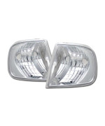 Hs Power Chrome Clear Signal Parking Corner Lights Lamps K2 97-02 03 For Ford F150 Expedition