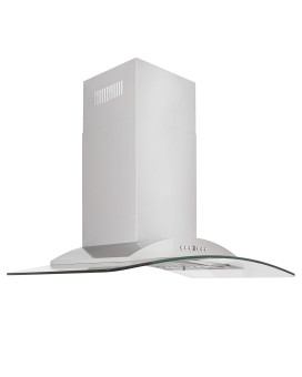 ZLINE 36 in. Convertible Vent Wall Mount Range Hood in Stainless Steel & Glass (KN-36)