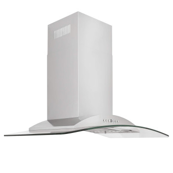 ZLINE 36 in. Convertible Vent Wall Mount Range Hood in Stainless Steel & Glass (KN-36)