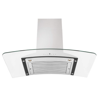 ZLINE 36 in. Convertible Vent Wall Mount Range Hood in Stainless Steel & Glass (KN-36)