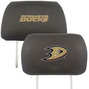 Nhl Anaheim Ducks Auto Headrest Covers, Team Colors, One Size