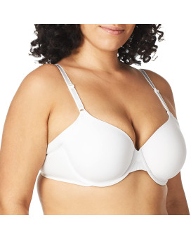 Olga Womens No Side Effects Underwire Contour Bra, White, 36D