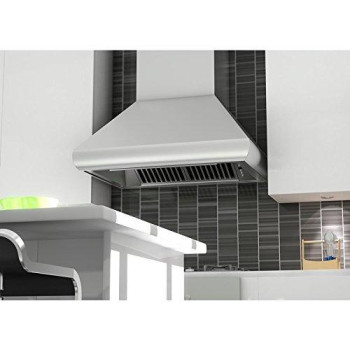 ZLINE 30 in. Professional Convertible Vent Wall Mount Range Hood in Stainless Steel (587-30)