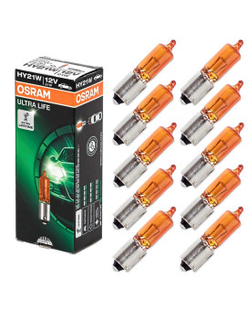 Osram 64137L Genuine Front Main Headlamp Hy21W 12 Vain Collapsible Box Of 10