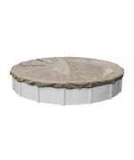 Robelle 6024-4 Superior Winter Pool Cover For Round Above Ground Swimming Pools, 24-Ft Round Pool