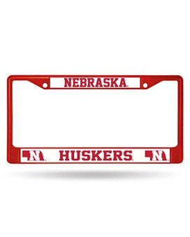 Ncaa Nebraska Cornhuskers Colored Chrome Plate Frame, Red